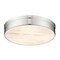 Z-Lite Anders Flush Mount, 3-Light, 22 In.W x 4 In.H, Polished Nickel/marbling 1944F22-PN-LED - alternate 5